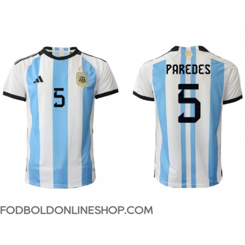 Argentina Leandro Paredes #5 Hjemmebanetrøje VM 2022 Kortærmet